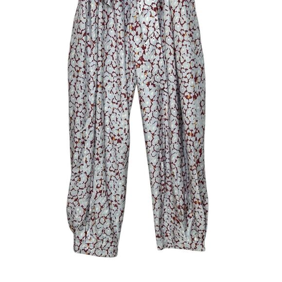 Joie Blue Floral Print Nell Silk Blend Ruffle Jumpsuit | Size 4 - Picture 8 of 11